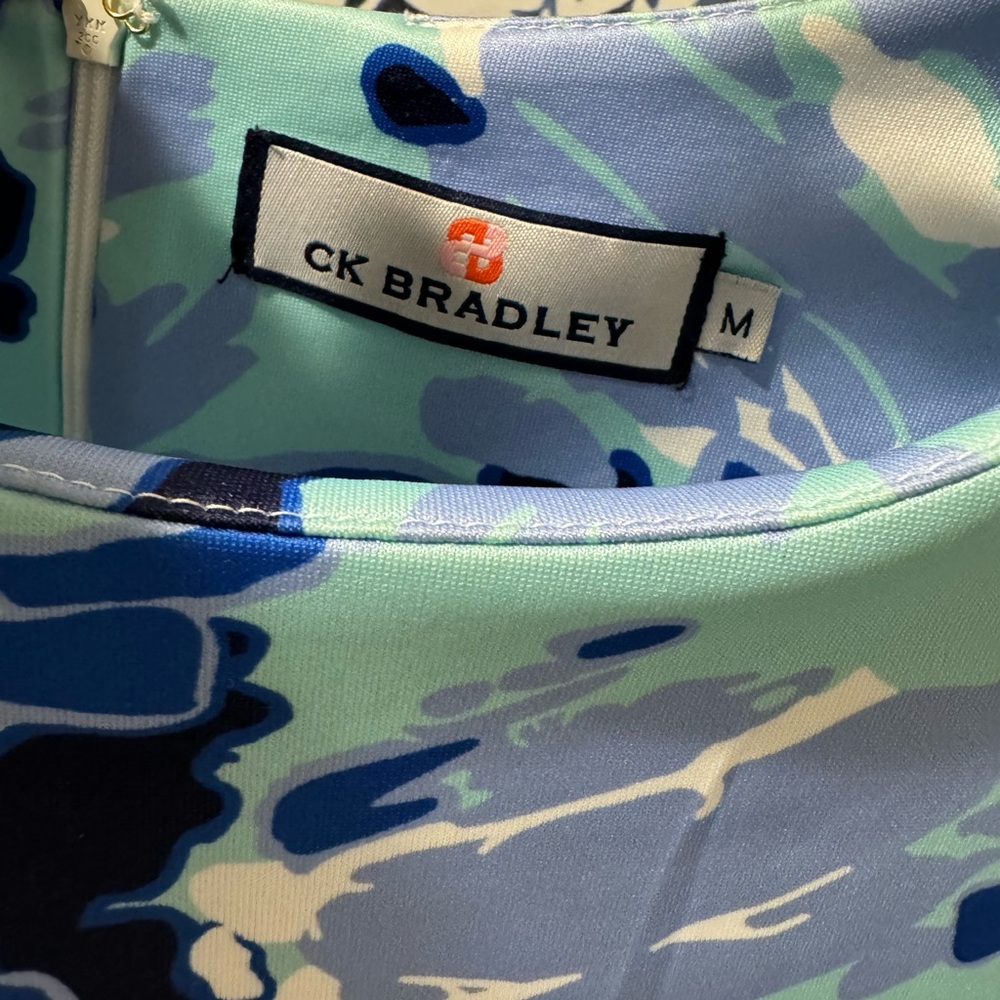 Spring blue, green and white casual dress by CK Bradley